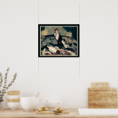 Louis Icart "Girl with Greyhounds" 16 x 20 Poster (Keuken)