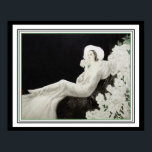 Louis Icart "White Flowers" Art Deco 16x20 Poster<br><div class="desc">Nostalgische Art Deco Print van Louis Icart 16 x 20</div>