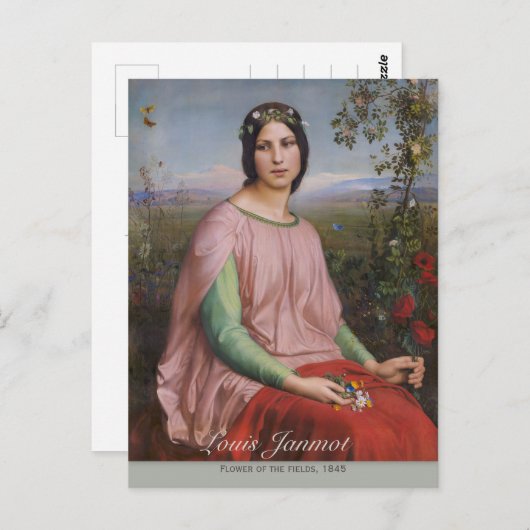 Louis Janmot Flower of the fields CC0912 Briefkaart (Voorkant / Achterkant)