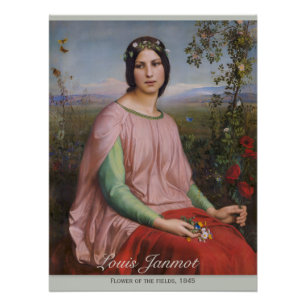 Louis Janmot Flower of the fields CC0914 Perfect Poster