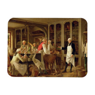 Louis Jean Marie Daubenton (1716-99) in zijn Labor Magneet