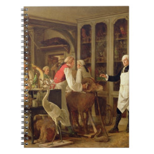 Louis Jean Marie Daubenton (1716-99) in zijn Labor Notitieboek