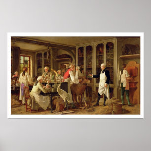 Louis Jean Marie Daubenton (1716-99) in zijn Labor Poster