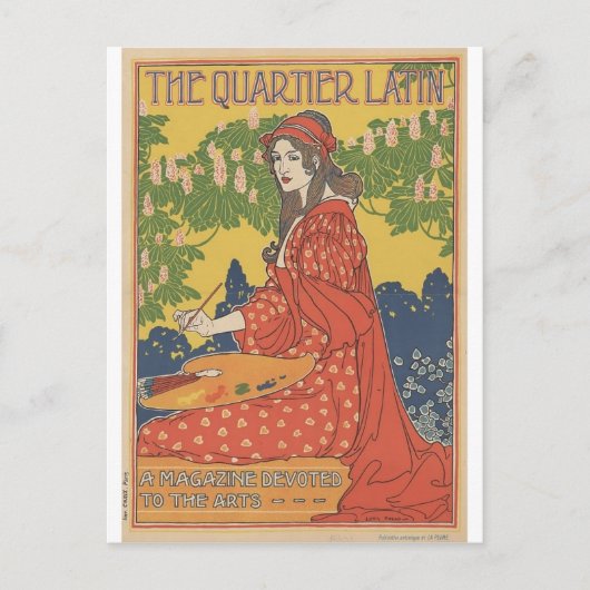 Louis John Rhead - Het Latijnse Quartier Briefkaart (Voorkant)