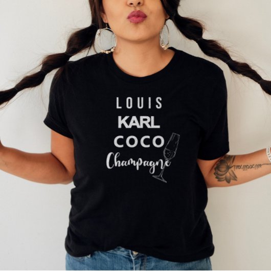 Louis Karl Coco Champagne Statement T-shirt