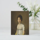 Louis Léopold Boilly Portret van een vrouw Briefkaart (Staand voorkant)