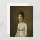 Louis Léopold Boilly Portret van een vrouw Briefkaart (Voorkant / Achterkant)