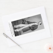 Louis Moreau Gottschalk Rechthoekige Sticker (Envelop)