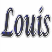 Louis Name Logo, Sticker (Voorkant)
