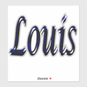 Louis Name Logo, Sticker (Vel)
