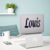 Louis Name Logo, Sticker (Laptop op bureau)