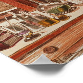 Louis Pasteur experimenteert Poster (Hoek)