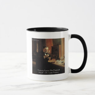 Louis Pasteur "Fortuin" Citaat Cadeaus & T-shirts Mok