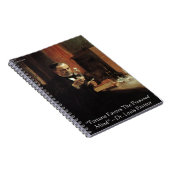 Louis Pasteur "Fortune" Citaat Gifts & T - shirts Notitieboek (Rechterzijde)