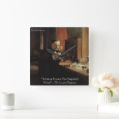 Louis Pasteur "Fortune" Quote Wall klok (Huis)