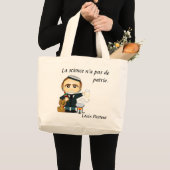 Louis Pasteur . fr Grote Tote Bag (Voorkant (product))