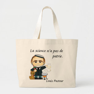 Louis Pasteur . fr Grote Tote Bag