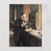 Louis Pasteur in zijn Laboratorium, 1885 Briefkaart (Voorkant)