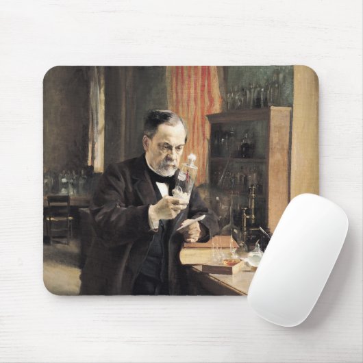 Louis Pasteur in zijn Laboratorium, 1885 Muismat (Met muis)