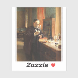 Louis Pasteur Portret Sticker — Albert Edelfeldt