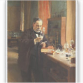 Louis Pasteur Portret Sticker — Albert Edelfeldt (Voorkant)