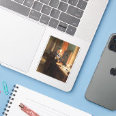 Louis Pasteur Portret Sticker — Albert Edelfeldt (Laptop met iPhone)