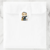 Louis Pasteur Ronde Sticker (Tas)