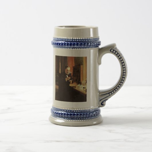 Louis Pasteur Stein Bierpul (Rechts)