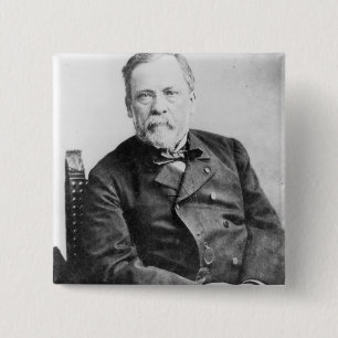 Louis Pasteur Vierkante Button 5,1 Cm