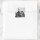 Louis Pasteur Vierkante Sticker (Tas)