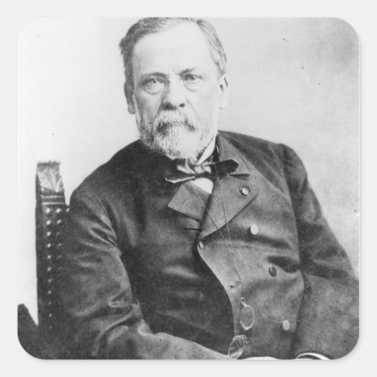 Louis Pasteur Vierkante Sticker (Voorkant)