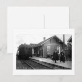 Louis Pesha Ann Arbor Railroad Depot Shepherd, MI Briefkaart (Voorkant / Achterkant)