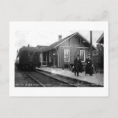 Louis Pesha Ann Arbor Railroad Depot Shepherd, MI Briefkaart (Voorkant)