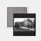 Louis Pesha Ann Arbor Railroad Depot Shepherd, MI Magneet (Voorkant / Achterkant)