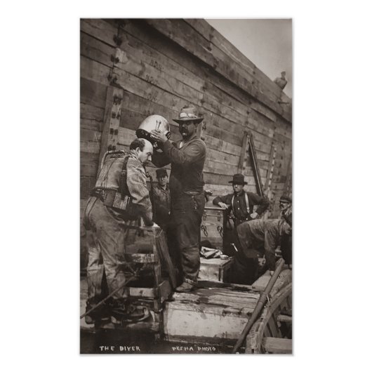 Louis Pesha De  Grote Meren in het duikwater P Foto Afdruk (Voorkant)