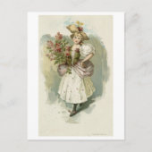 Louis Prang, meisje met Lilacs Briefkaart (Voorkant)