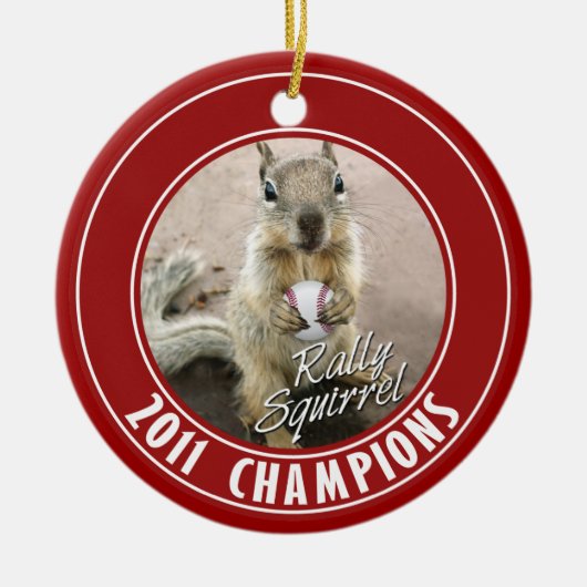 Louis Rally Squirrel 2011 Winners Keramisch Ornament (Voorkant)