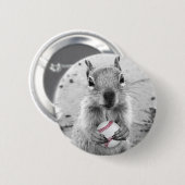 Louis Rally Squirrel - honkbal Ronde Button 5,7 Cm (Voorkant /achterkant)