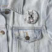 Louis Rally Squirrel - honkbal Ronde Button 5,7 Cm (In situ)