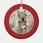Louis Rally Squirrel Keramisch Ornament (Voorkant)