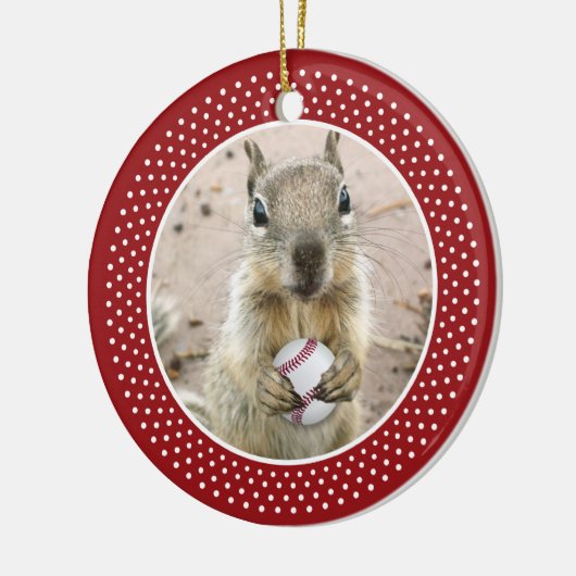 Louis Rally Squirrel Keramisch Ornament (Links)