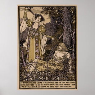 Louis Rhead cover voor William Morris verhaal Poster