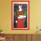 Louis Rhead ~ Salon des Cent Canvas Afdruk (Insitu (Woonkamer))