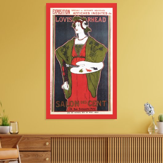 Louis Rhead ~ Salon des Cent Canvas Afdruk (Insitu (Woonkamer))