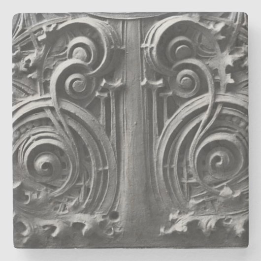 Louis Sullivan Spandrel Panel Detail Stenen Onderzetter (Voorkant)