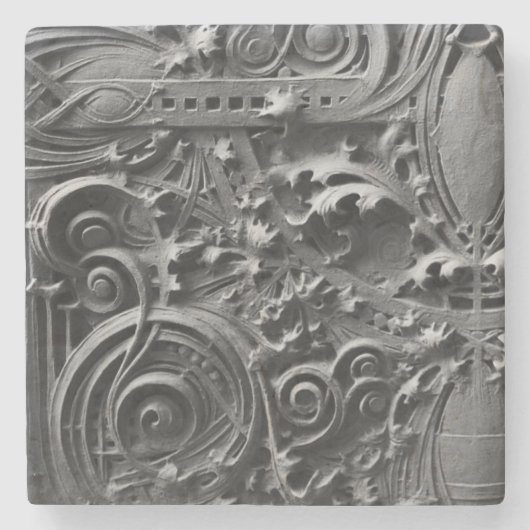 Louis Sullivan Spandrel Panel Detail Stenen Onderzetter (Voorkant)
