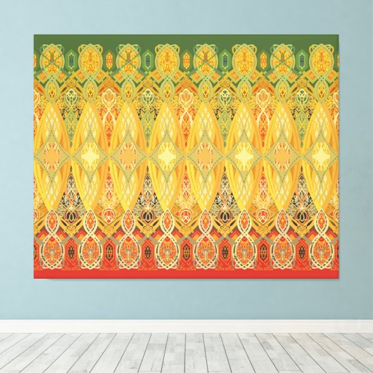 Louis Sullivan Truss Frieze Stencil Canvas Print (Insitu (Houten vloer))