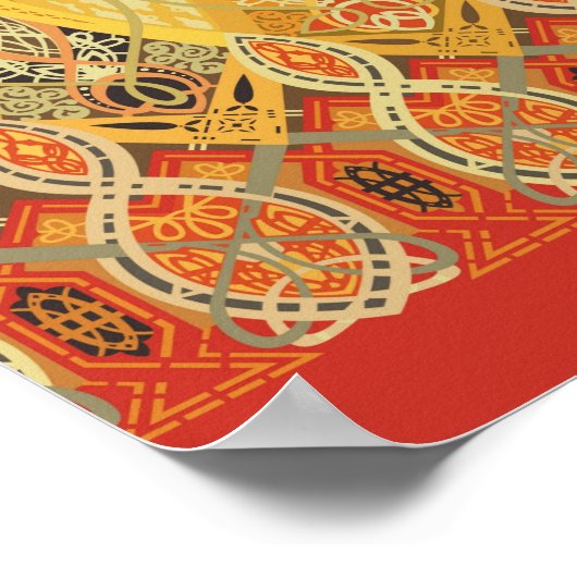 Louis Sullivan Truss Frieze Stencil Poster (Hoek)