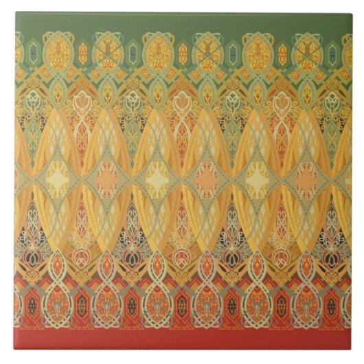 Louis Sullivan "Truss Frieze" Tegeltje (Voorkant)