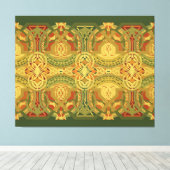 Louis Sullivan Upper Beam Stretched Canvas Print (Insitu (Houten vloer))